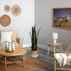 Nearly Natural 46-in Artificial Sansevieria Snake Plant in Boho Chic Handmade Cotton & Jute White Woven Planter - 3 of 3