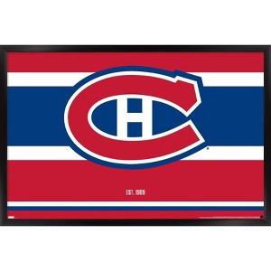 Trends International NHL Montreal Canadiens - Logo 21 Framed Wall Poster Prints - 1 of 4