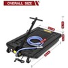 17 or 20 Gallon Oil Drain Pan with Pump & 8 ft Hose, Low Profile & T Folding Handle Rolling Oil Drain Cart for Truck Cars SUVs - 2 of 4