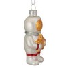 Northlight 3.5" White and Gold Glass Astronaut Christmas Ornament - image 3 of 4