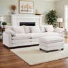 Busaurus Corduroy 3-Seat Sectional Sofa - Modular with Ottoman - 3 of 4