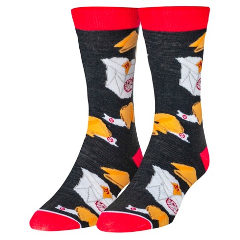 Crazy Socks, Funny Pringles Graphic Print, Crew Length Socks