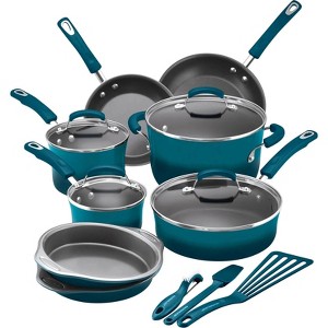 LunaLulink Ocean blue Nonstick pans pans 15-piece set - 1 of 4
