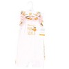 Hudson Baby Infant Girl Cotton Rompers, Citrus Orange - 2 of 4
