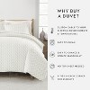Modern Geometrics & Thatch Pattern 3PC Duvet Cover & Shams Set, Ultra Soft, Easy Care - Becky Cameron - 3 of 4