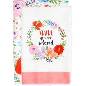 Pavilion Gift Company - Nana - Tea Towel Gift Set (2 - 19.75" x 27.5") - Kitchen Textiles - 1 of 4