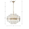Crystorama Lighting Hayes 12 - Light Chandelier in  Aged Brass - 3 of 4