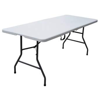 Lifetime 80251 Adjustable Folding Laptop Table TV Tray, 26 Inch, White  Granite
