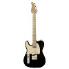 Sawtooth ET Series Left-Handed Electric Guitar, Black with Aged White Pickguard - 3 of 4