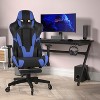 Flash Furniture X30 Gaming Chair Racing Computer Chair with Reclining Back, Slide-Out Footrest, and Transparent Roller Wheels - image 2 of 4