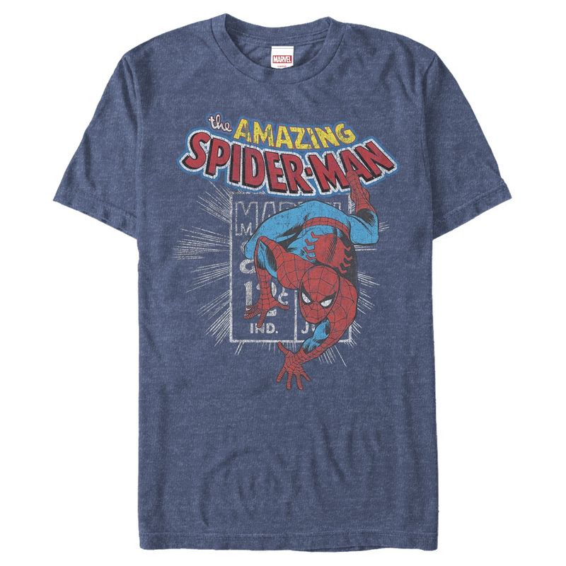Men's Marvel Spider-Man Comic Book Cent T-Shirt, 1 of 5