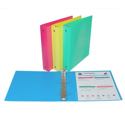 C-Line 3-Ring Binder, 1-1/2" Capacity, Assorted Colors