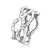 Ross-Simons 14kt White Gold Wavy Open-Space Ring - 3 of 4