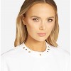 Women's EXON CROP CREW NECK WITH NECK TRIM - MICHAEL LAUREN - image 3 of 3