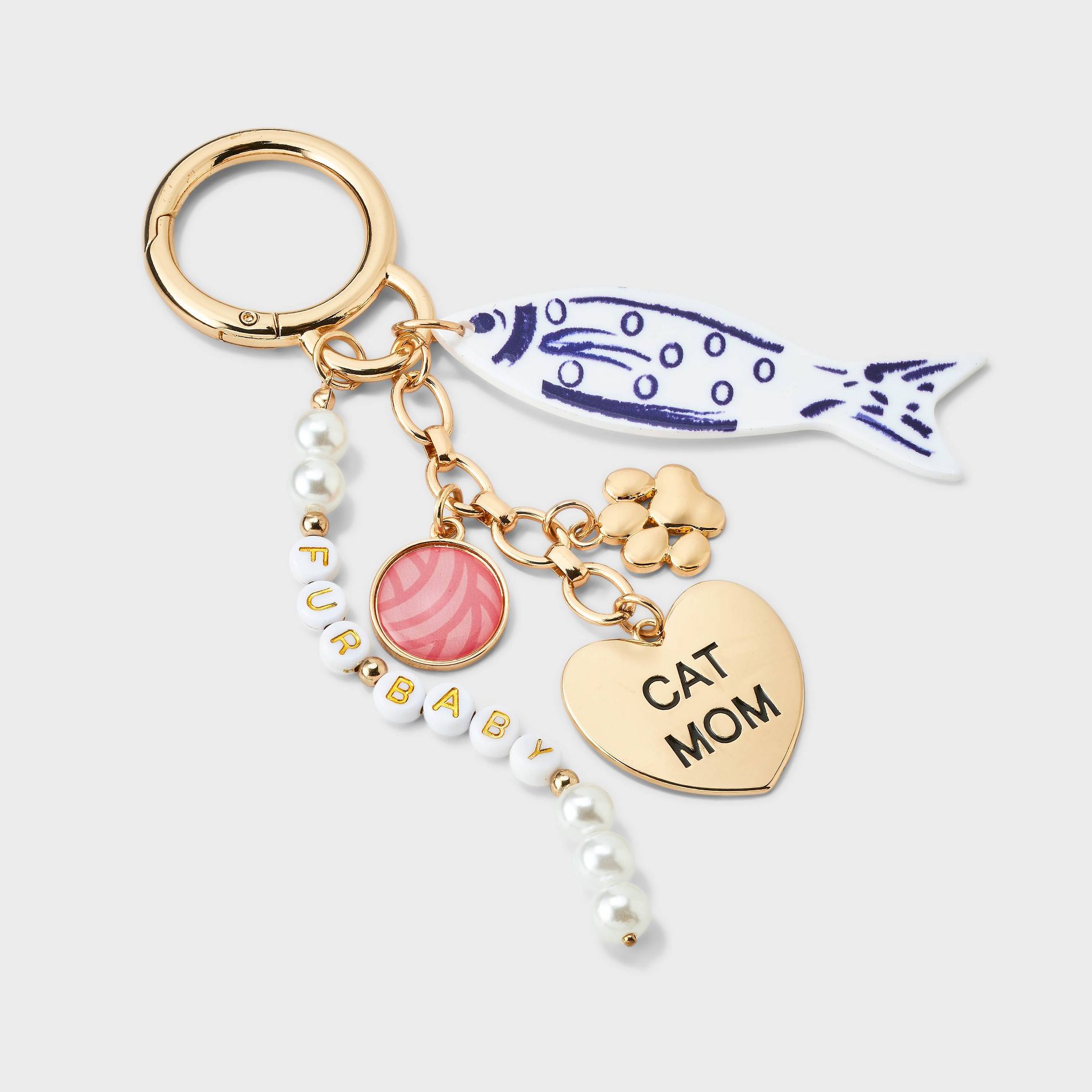 Cat Mom Bag Charm - A New Day™ Gold