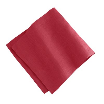 La Classica Red Linen Napkin Set of Four