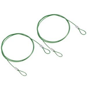 Unique Bargains Stainless Steel Stage Lighting Luggage Locking Cables with Double Loops 3.3 Ft - 1 of 4