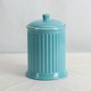 Omniware Simsbury XL Canister, 120oz Stoneware Kitchen Storage Cookie Jar with Lid, Large Airtight Container, Rustic Ceramic Canister - 2 of 2