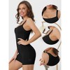 Allegra K Women's Square Neck Tummy Control Bodycon Rompers Sleeveless Shorts Body Shapers - 3 of 4