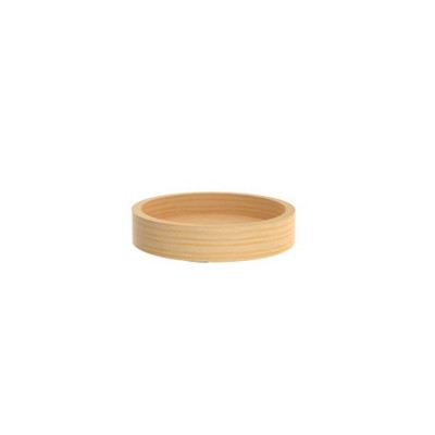 Rev-A-Shelf Wooden Circle Lazy Susan Turntable Storage Organizer with Swivel Bearings for Corner Wall Kitchen Cabinets, Natural