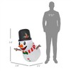 NAYSAYE 3FT Hanging Snowman Inflatable Christmas Decoration Festive Holiday Yard Display for Home Garden, 31.5"*29.5"*41.3" - 2 of 4