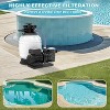 Pool Sand Filter Pump,Sand Filter With Pool Pump, 6-Way Valve, Swimming Pool Filtration Equipment - 2 of 4
