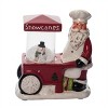 Transpac 8.75 in. Holiday Santa Vending Cart with Music - 2 of 4