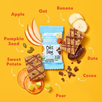 Once Upon A Farm Organic Oatmeal Chocolate Refrigerated Mini Protein Bars - 4.68oz/6ct