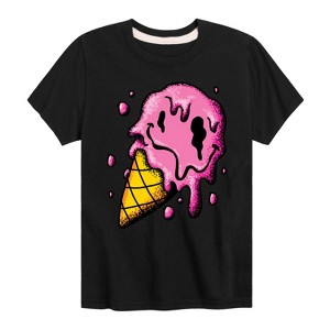 Boys' - Instant Message - Hot Weather & Melting Ice Cream Short Sleeve Graphic T-Shirt - 1 of 4