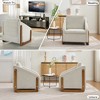 Grungis Chenille Upholstered Accent Chair with Cushioned Seat,28.94"W Arm Chairs with Backrest,Leisure Chair for Bedroom,Reading Room - 4 of 4