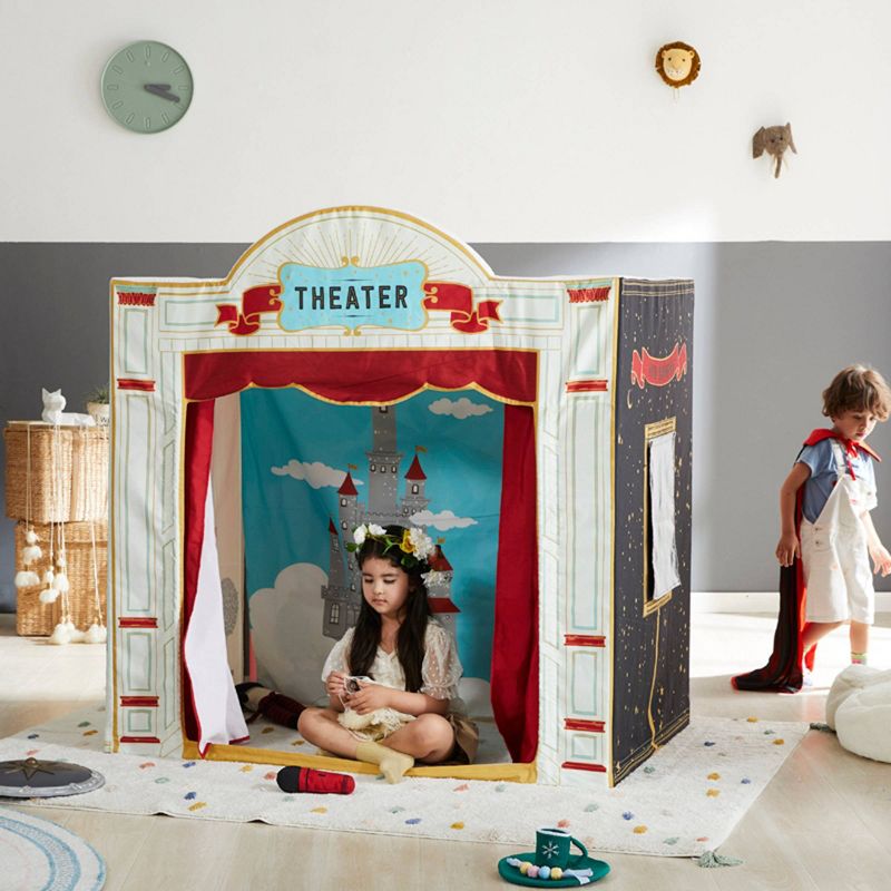 Kids&#39; Play House Theater with Microphone Tent - Wonder &#38; Wise, 2 of 9