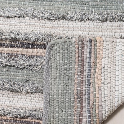 Coastal Charm Grey Cotton Flat-Woven 2'3" X 8' Runner