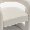 SEYNAR Modern Velvet E-Shaped Open Back Dining chair Set of 4 - 4 of 4