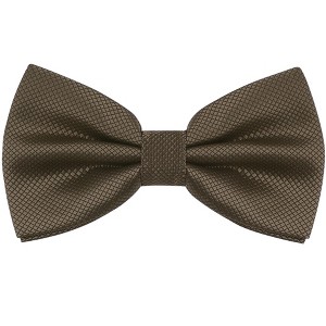 INSPIRE CHIC Men's Adjustable Solid Pre-tied Bow Tie - 1 of 4