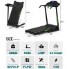 Folding Treadmill with Incline & App - Electric Running Machine for Home, Handrail Speed Controls & Built-In Pulse Monitor, Compact Design - 3 of 4