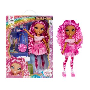 Rainbow High Sparkle and Shine Leilani with Magic Bubbles in Legs, Pink Hair 11" Fashion Doll - 1 of 4