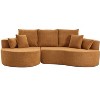 ModernLuxe 106"W Sectional Sofa, 2pcs Cloud Curved Sofa Couch with Chaise For Living Room Bedroom Apartment - 3 of 4