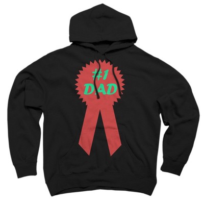 Adult Design By Humans #1 DAD Ribbon By  Pullover Hoodie