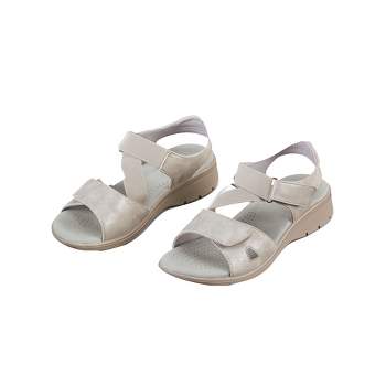 Collections Etc Adjustable Stretch Sandals