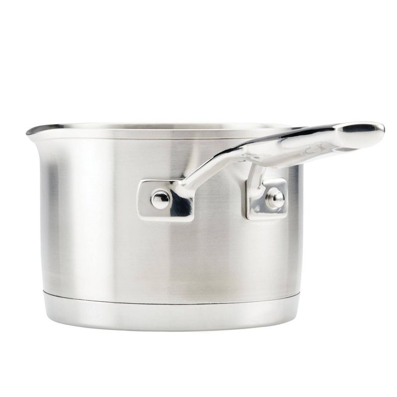 KitchenAid Stainless Steel 3-Ply Base 1.5qt Open Saucepan with Spouts, 4 of 9