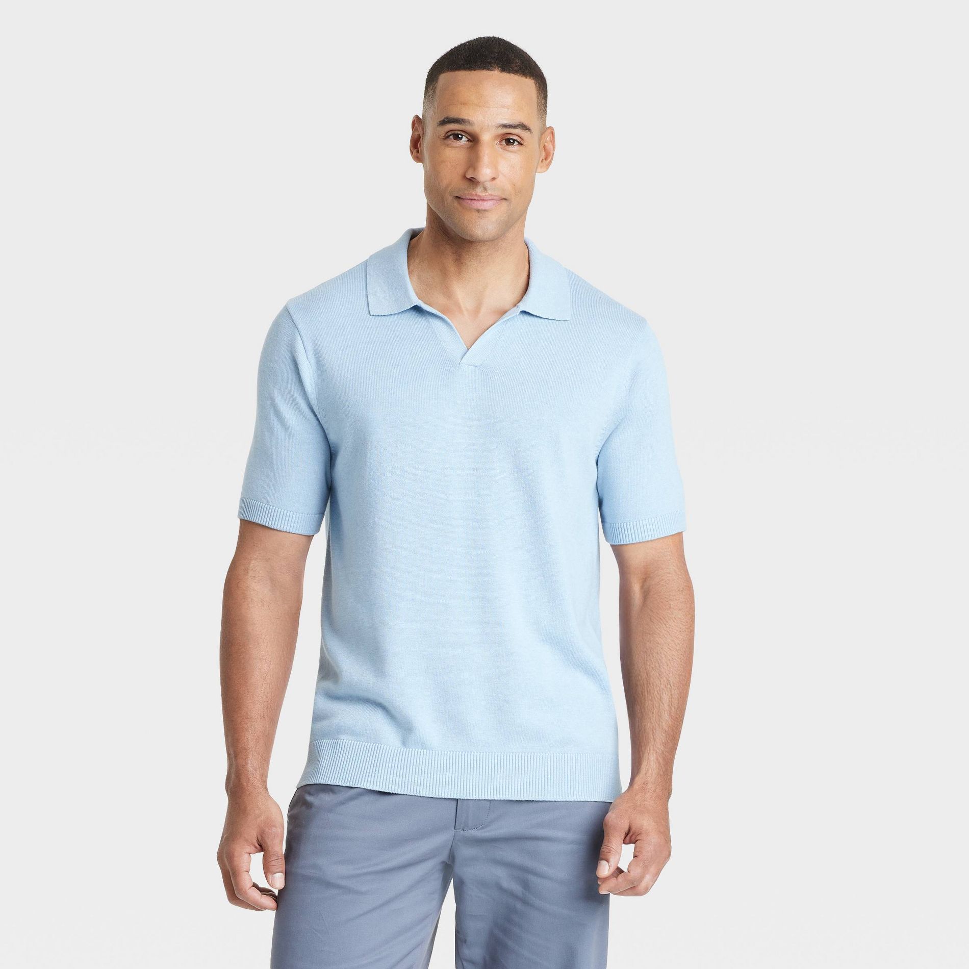 Men's Short Sleeve Johnny Collar Polo Sweater - Goodfellow & Co™