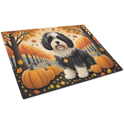 NEW Havanese Fall Glass Cutting Board Decorative Tempered Glass Kitchen Cutting and Serving Board Large Size Chopping Board
