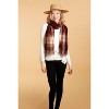 Design Imports Sienna Plaid Scarf - Wine - 4 of 4