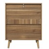 Okak Fluted Storage Cabinet Dresser with LED,Wood Clothes Organizer,Double Chest of 6 Drawers for Bedroom/Hallway/Living Room,Easy Assembly - 4 of 4