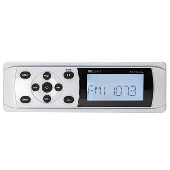 MB Quart MDR2.0 160 Watt Multimedia Marine Receiver with AM/FM and Weatherband Radio and Bluetooth Input - White