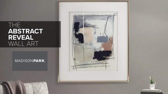 Abstract Reveal Abstract Double Matted Framed Glass Wall Art - Madison Park, 2 of 9, play video