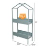 GRANDPATIO Outdoor Steel Planter Stand With Large Storage - 4 of 4