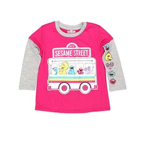 Sesame Street Infant Sesame Street Relaxed Fit Long Sleeve Round T