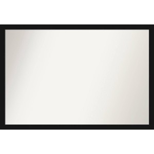 38" x 26" Non-Beveled Avon Black Narrow Wall Mirror - Amanti Art: Modern Polystyrene Frame, Includes Mounting Hardware - 1 of 4