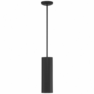 Pilson Matte Black Contemporary LED Pendant Light 14.5"